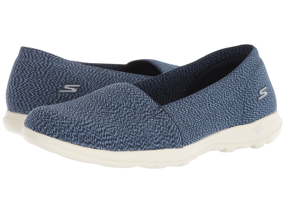 SKECHERS Performance GOwalk Lite - Smitten Wide (Navy) Slip-On Shoes