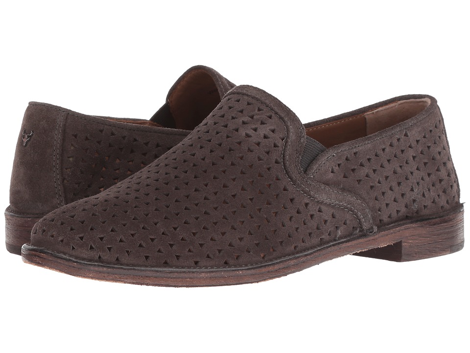 Trask Ali Perf (Gray Oiled Italian Suede) Slip-On Shoes