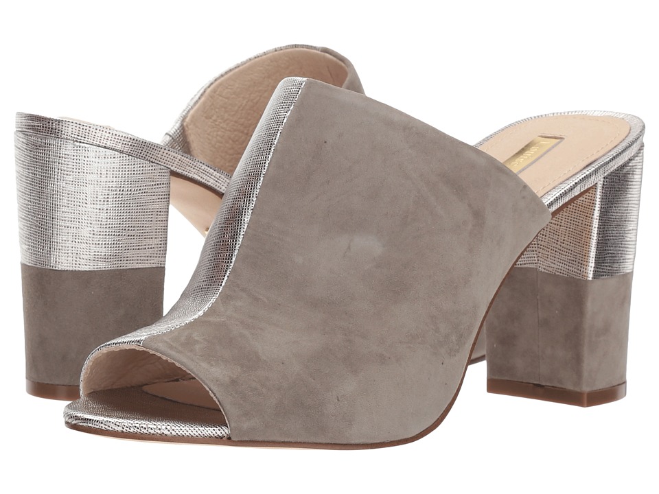 Louise et Cie Kaycee (Sterling/River Salt Washed Metallic Saffiano/Kid Suede) High Heels