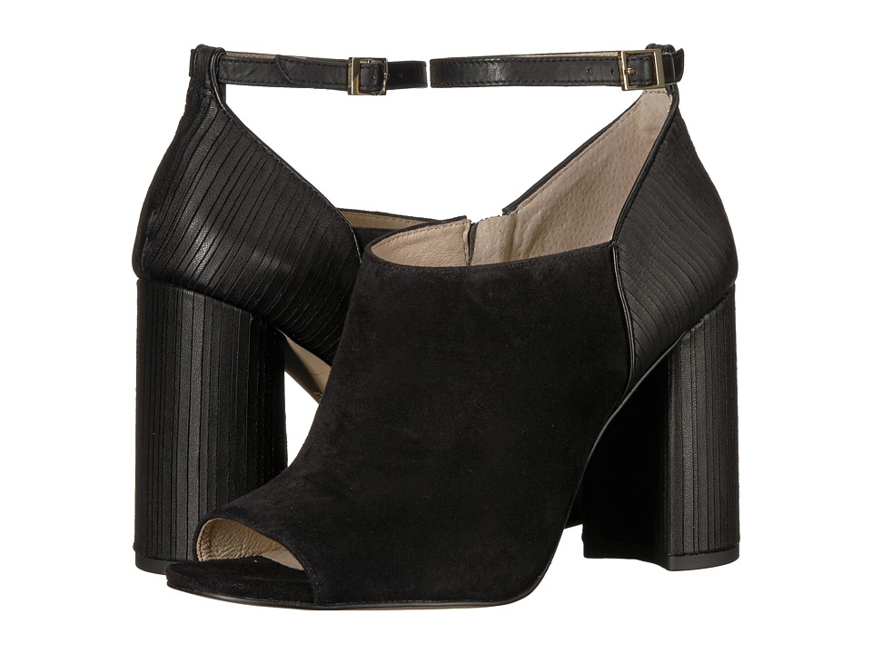 Louise et Cie Keran (Black Eco Kid Suede/Zebrer/Sofia Calf) High Heels