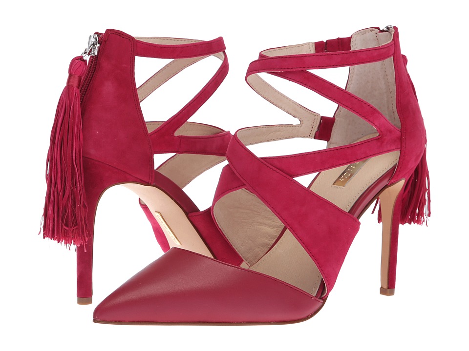 Louise et Cie Jemmy (Boysenberry Smooth Calf/Kid Suede Thread) High Heels
