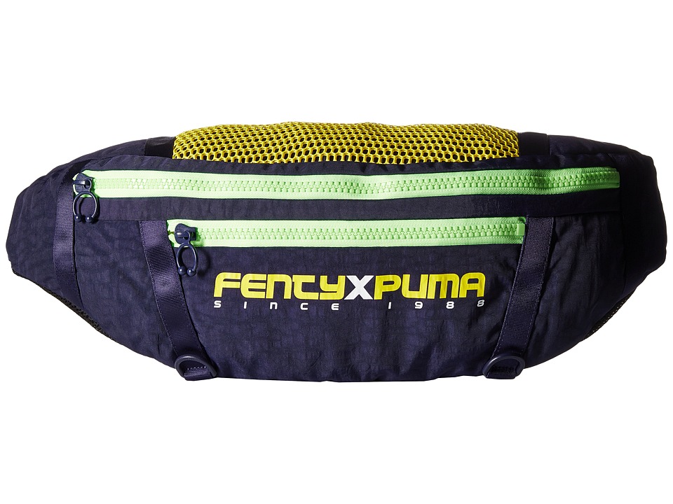PUMA - Puma x Fenty by Rihanna Giant Bum Bag (Evening Blue/Blazing Yellow) Travel Pouch