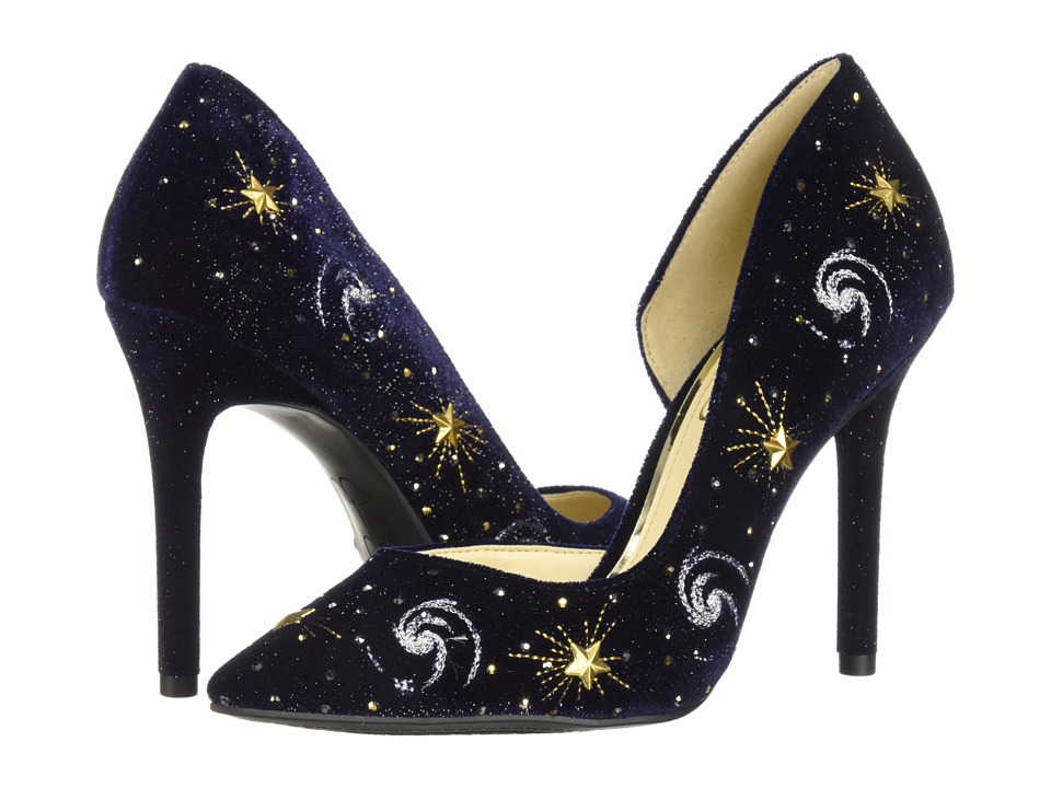 Jessica Simpson Lucina 4 (Celestial Blue Sparkle Velvet) Women's Shoes