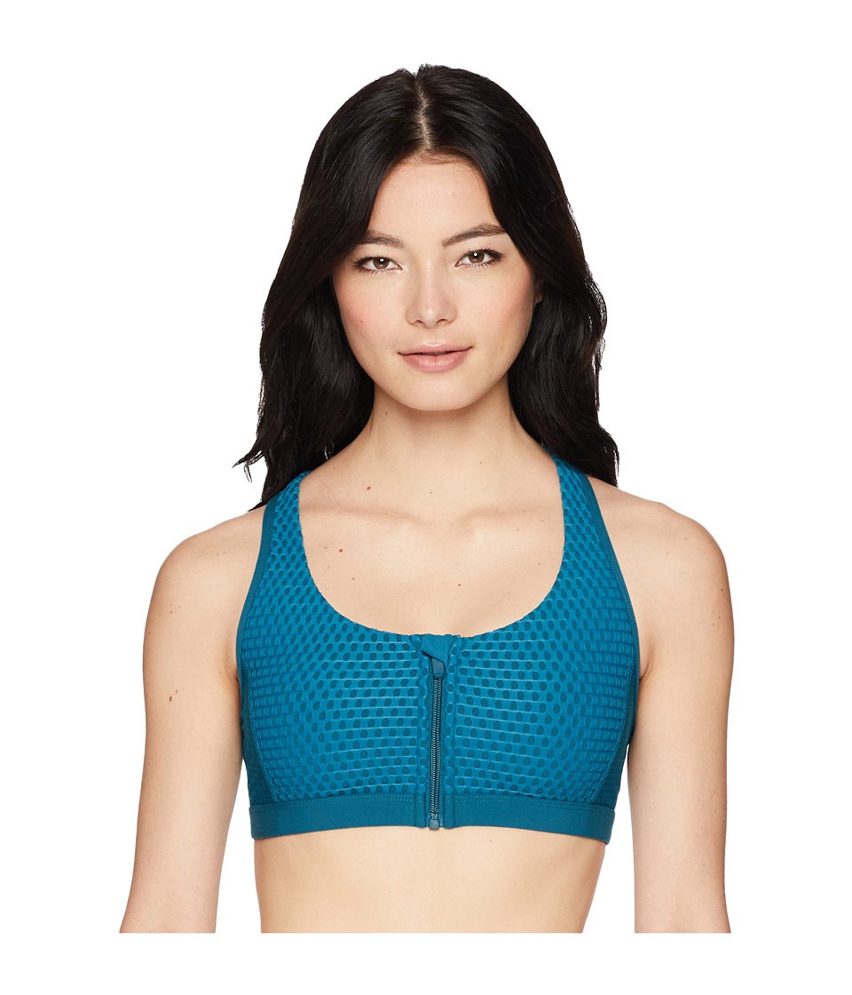 Lorna Jane Game Changer Zip Sports Bra (Everteal) Women