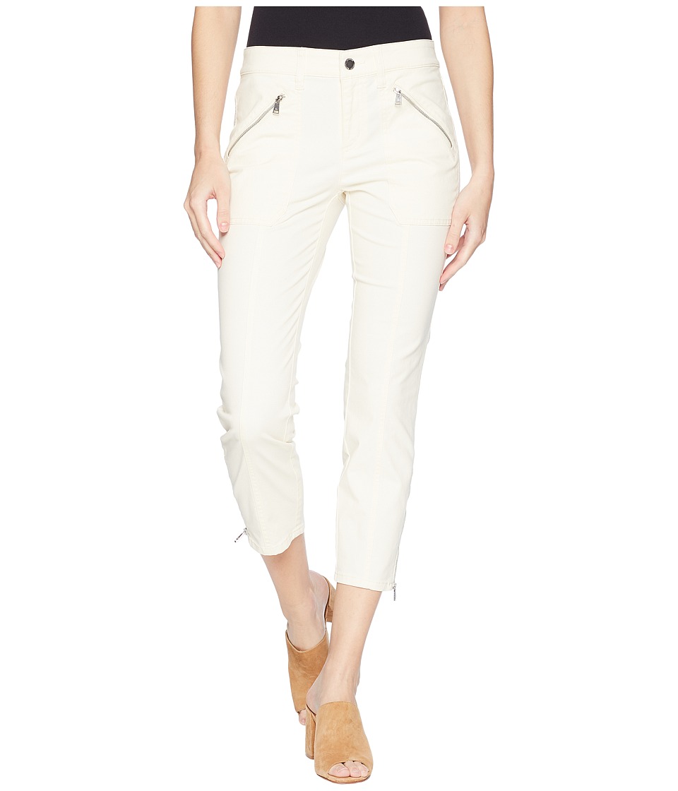 LAUREN Ralph Lauren Zip-Pocket Skinny Cargo Pants (Chalk) Women