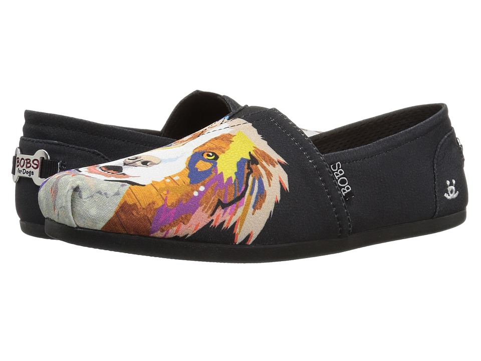 BOBS from SKECHERS Bobs Plush - Collie Cutie (Black) Flats