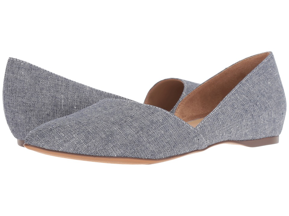 Naturalizer Samantha (Blue Metallic Denim Fabric) Flats