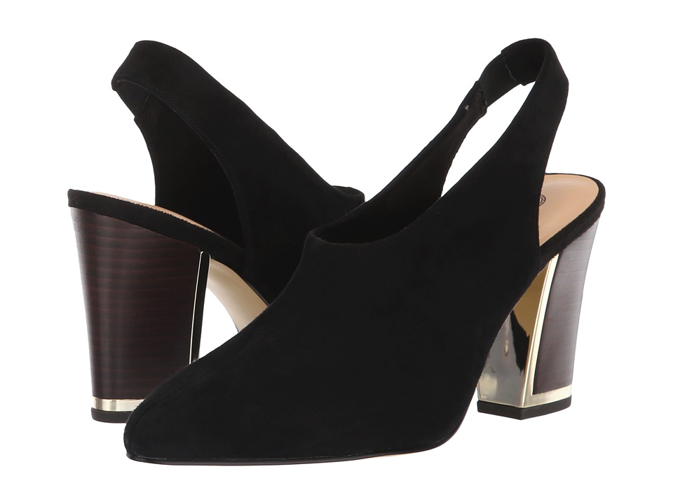 Bella-Vita Gabriella (Black Kid Suede Leather) High Heels