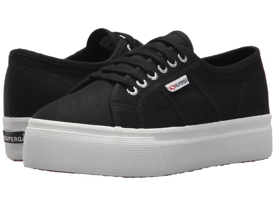 Superga 2790 Acotw Platform Sneaker (Black/White)
