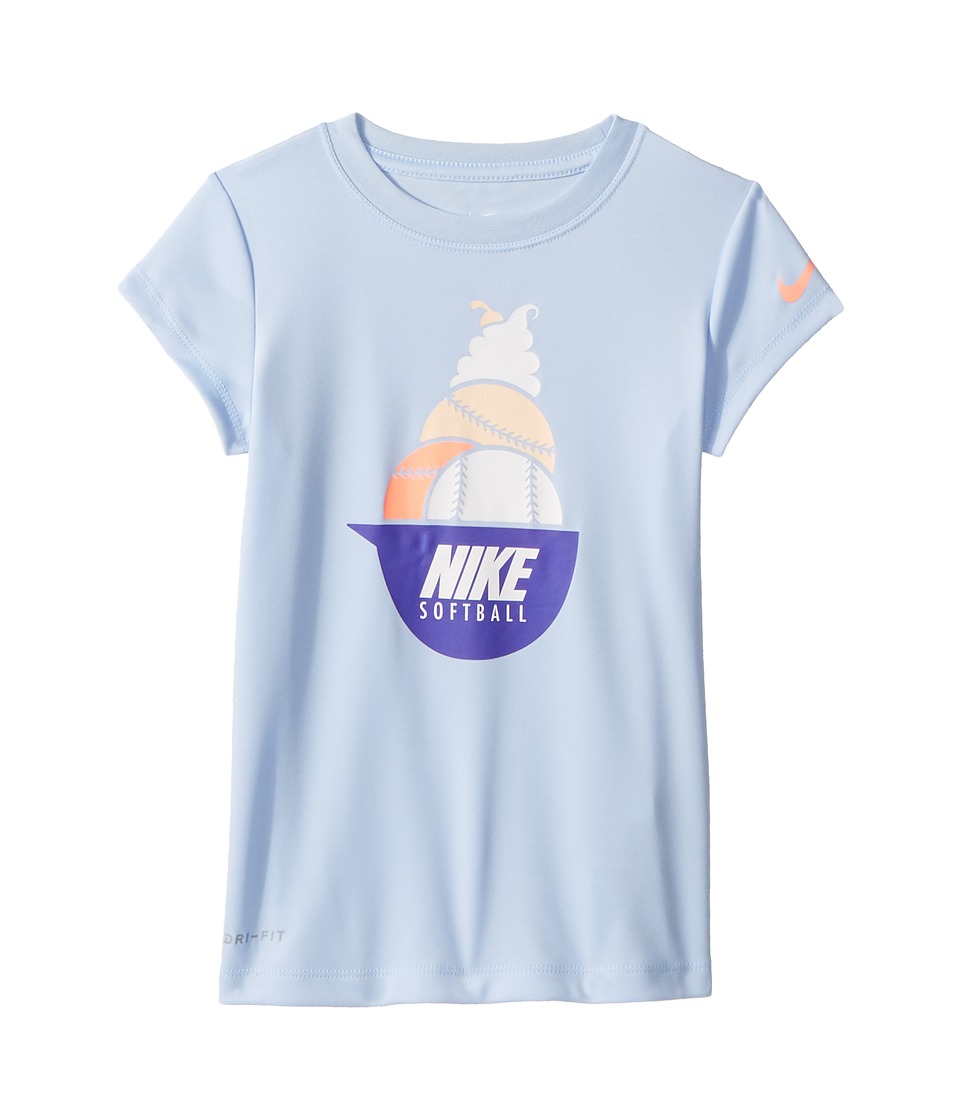 Nike Kids - Softball Sundae Dri-FIT Short Sleeve Tee (Little Kids) (C Sky) Girls T Shirt