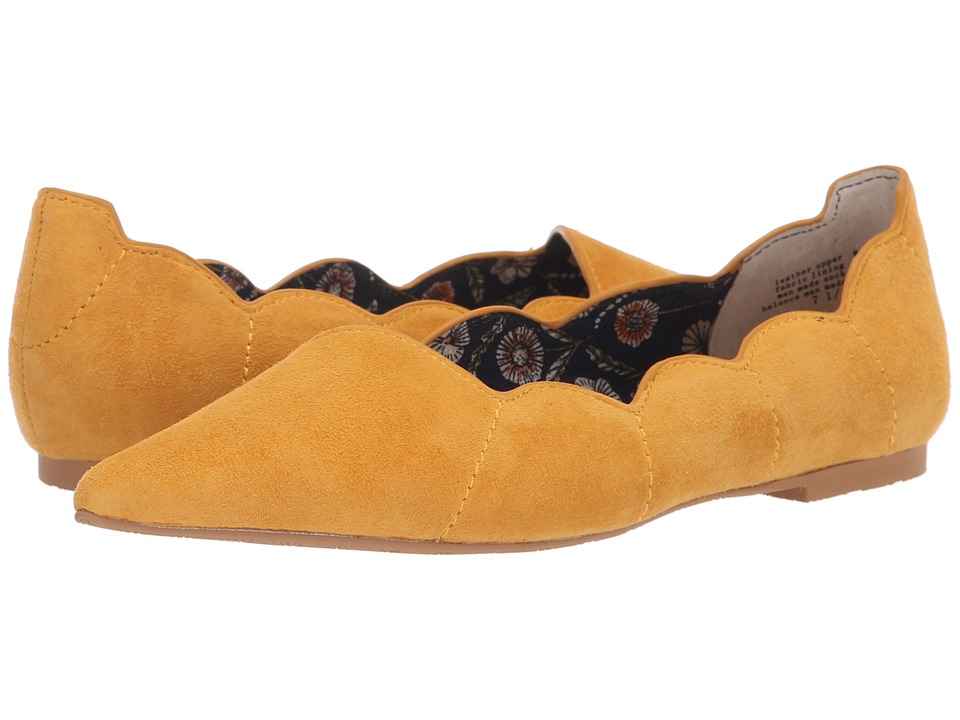 Seychelles Island Flat (Mustard Suede) Flats