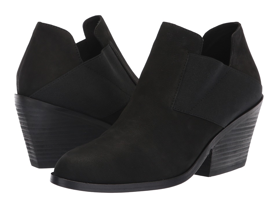 Eileen Fisher Even (Black Nubuck) Women's Pull-on Boots