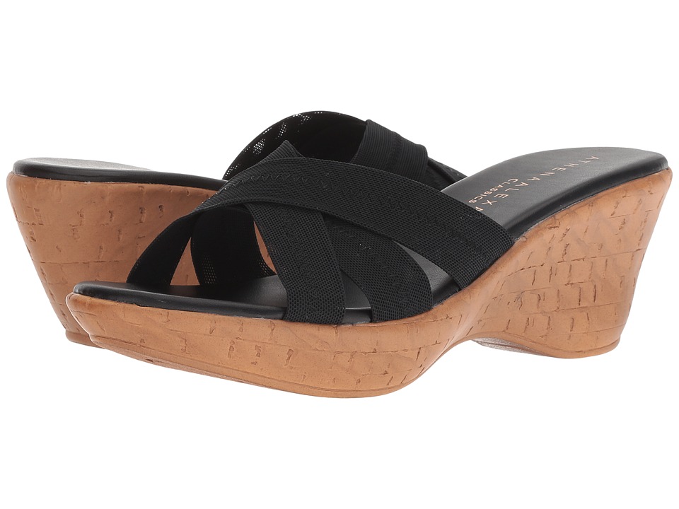 Athena Alexander Optima (Black Stretch) Sandals