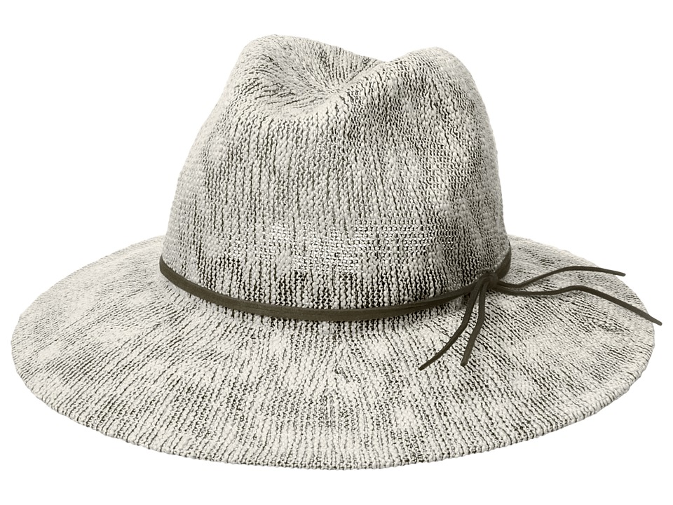 Collection XIIX - Two-Tone Slubby Knit Packable Panama Hat (Cottage Cream) Knit Hats