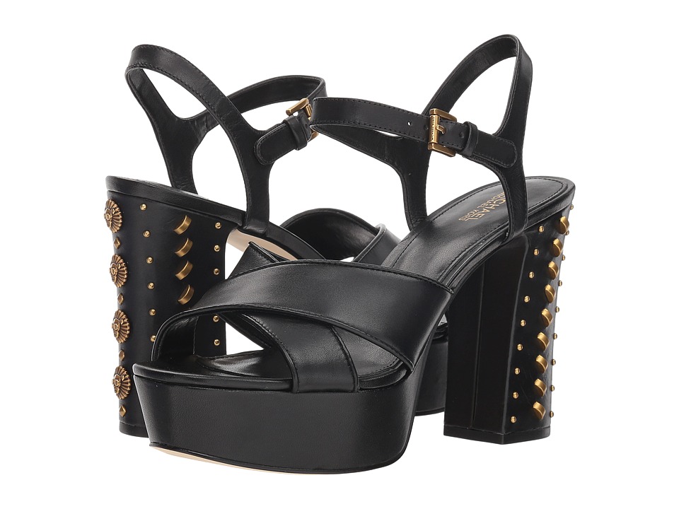 MICHAEL Michael Kors Palmer Platform (Black Vachetta/Arch Faux Chain Link Stamp/Rory) High Heels