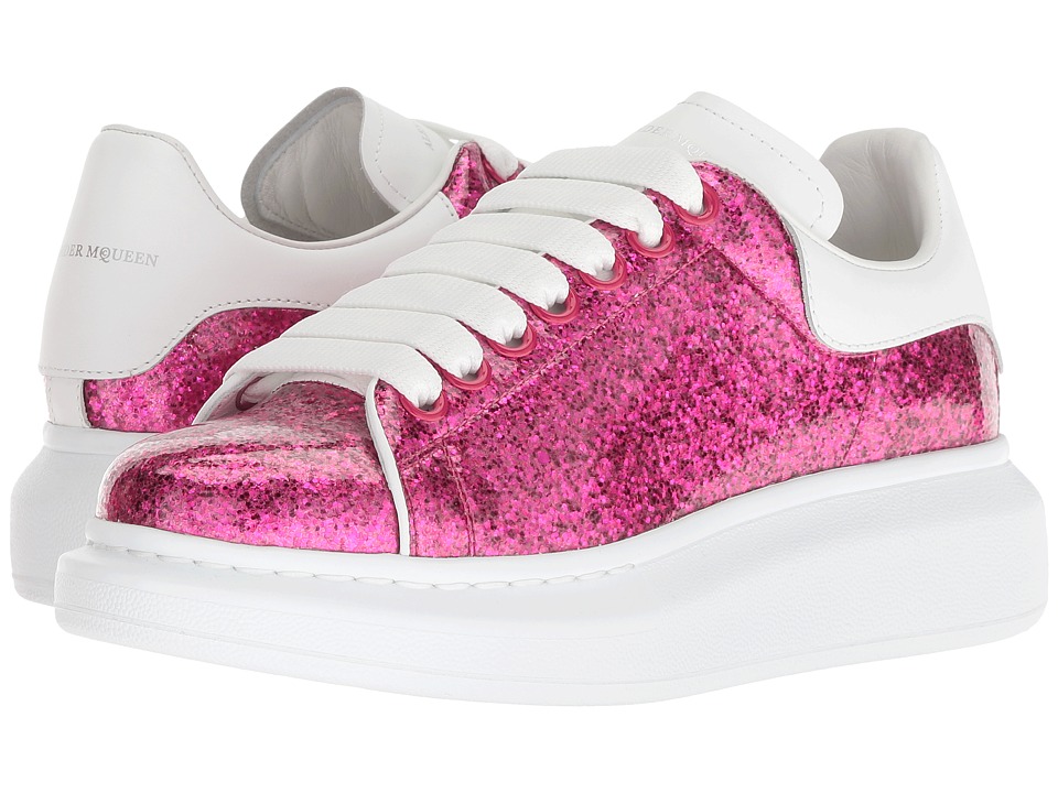 Alexander McQueen Oversized Sneaker (Fuchsia/White/White)