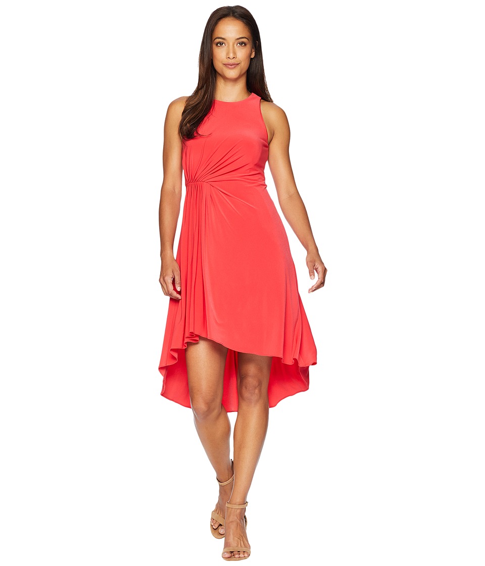 Adrianna Papell Petite Matte Jersey Fit and Flare (Geranium) Women