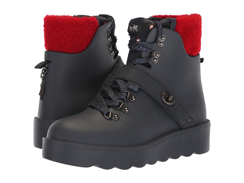 COACH Urban Hiker Rain Boot (Navy Rubber)