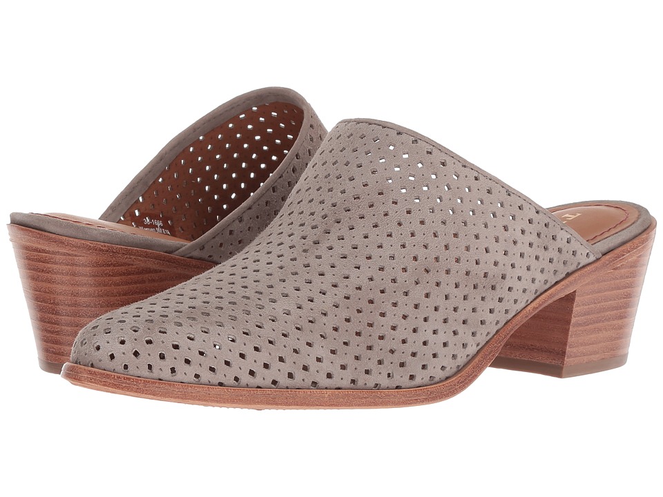 Trask Teresa Perf (Taupe Italian Kid Suede) Slip-On Shoes