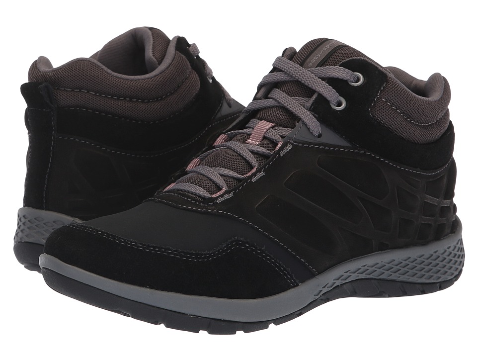 Easy Spirit Plank 8 (Black/Black/Pavement/Black37) Women's Shoes