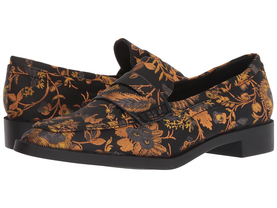 Sbicca Jennifer (Black/Yellow Multi) Slip-On Shoes