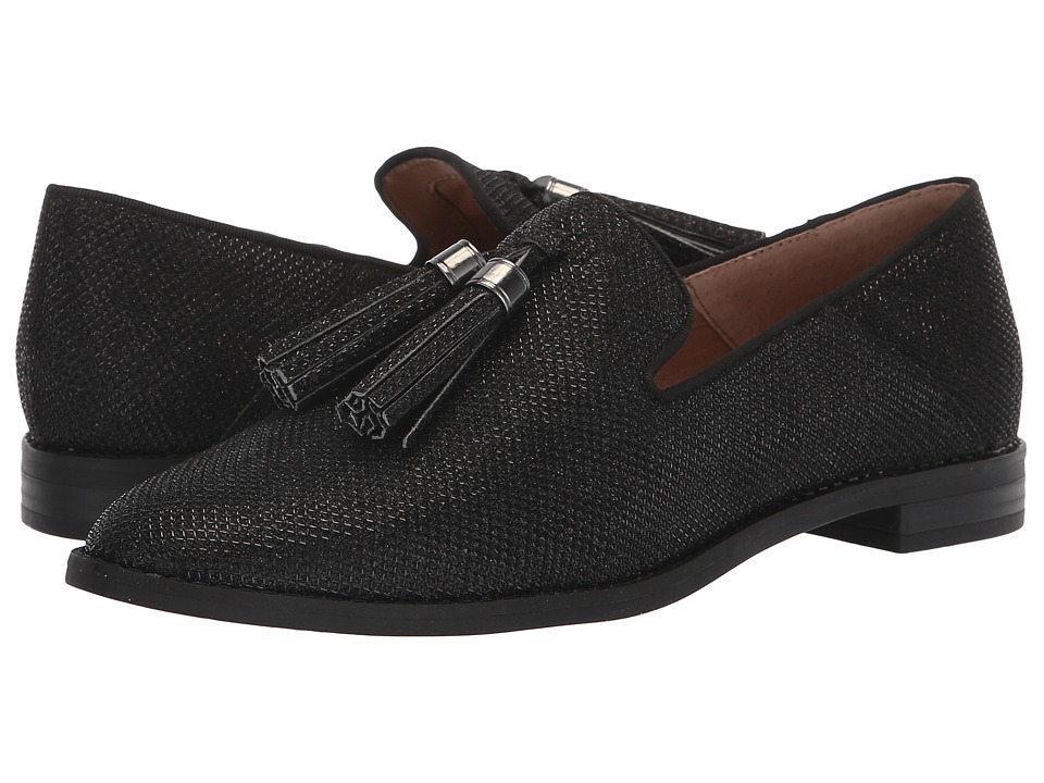 Franco Sarto L-Hadden 2 (Black Shiny Fabric) Women's Shoes
