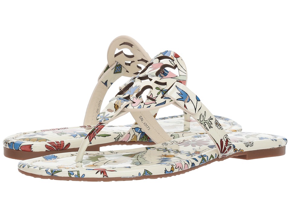 Tory Burch Miller Flip Flop Sandal (Ivory/Meadow Sweet) Women's Shoes