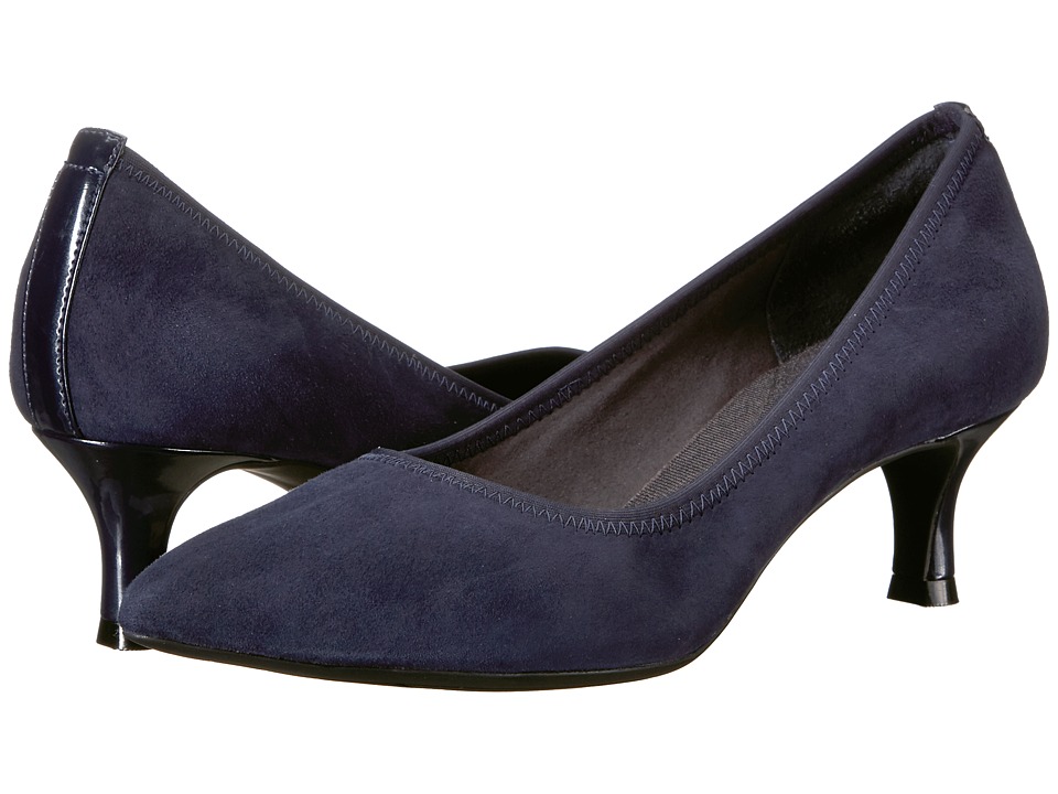 Rockport Total Motion Kaiya Pump (Dark Sapphire Suede) Women's Shoes