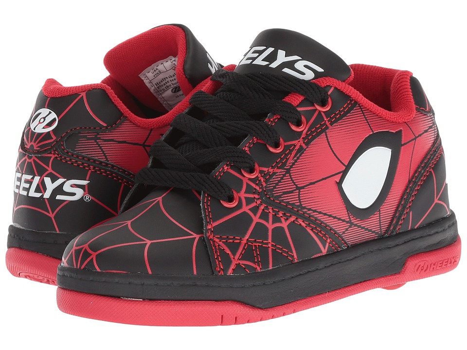 Heelys - Propel 2.0 Spider-Man (Little Kid/Big Kid/Adult) (Black/Red) Kids Shoes