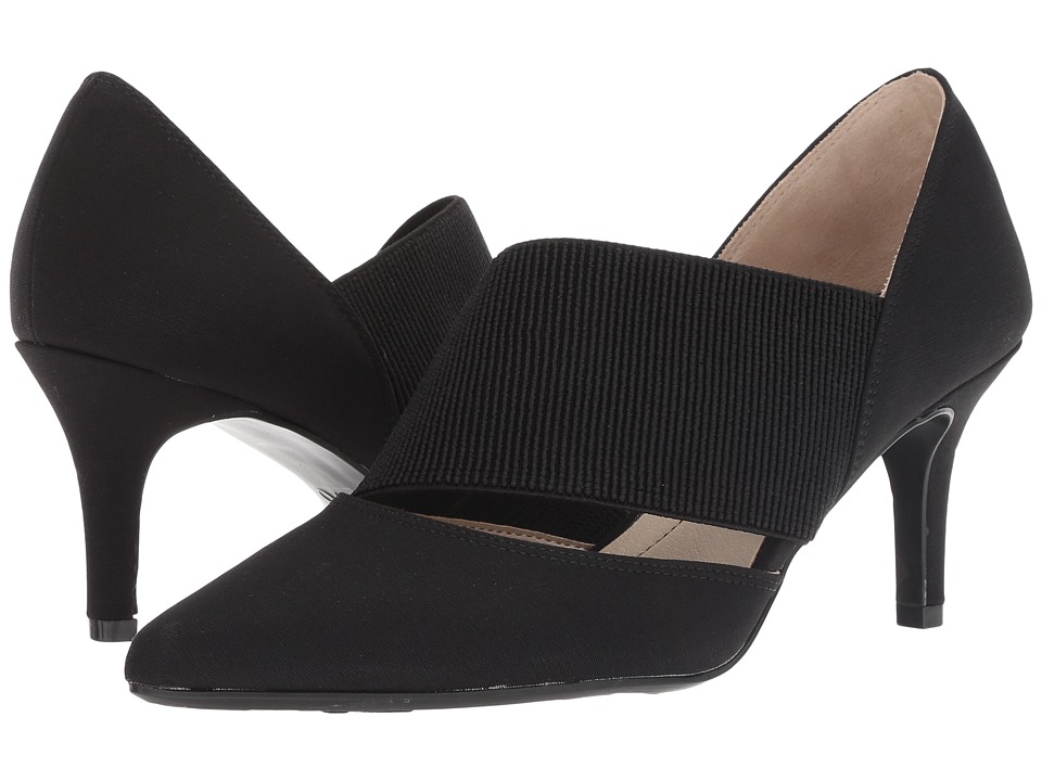 LifeStride Sarita (Black Microsuede) Women's Shoes