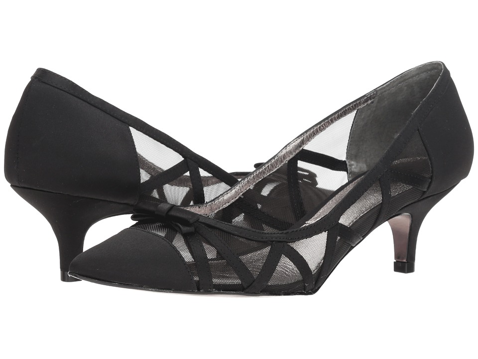 Adrianna Papell Lana (Black Satin) Women's Shoes