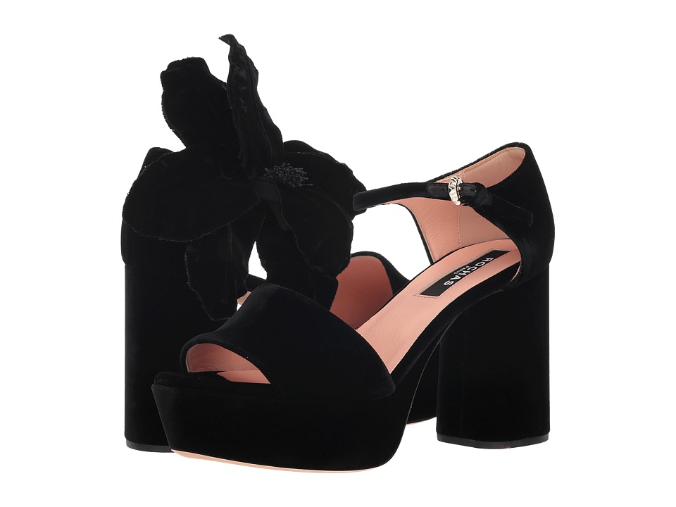 Rochas RO31090 (Black Velvet) Women's Shoes