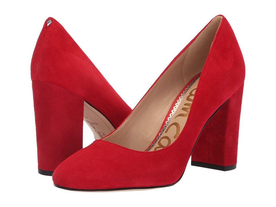 Sam Edelman Stillson (Deep Red Kid Suede Leather) Women's Shoes