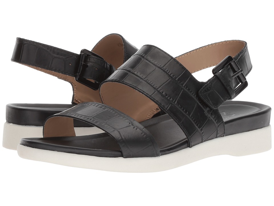 Naturalizer Emory (Black Crocodile) Sandals