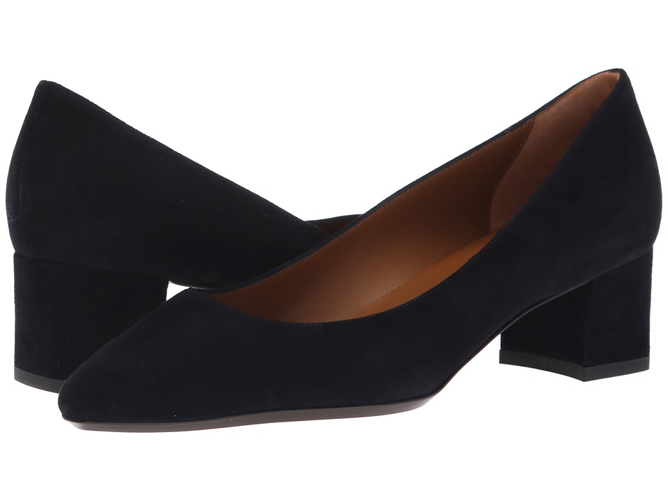 Aquatalia Pasha (Navy Dress Suede) Women's Shoes