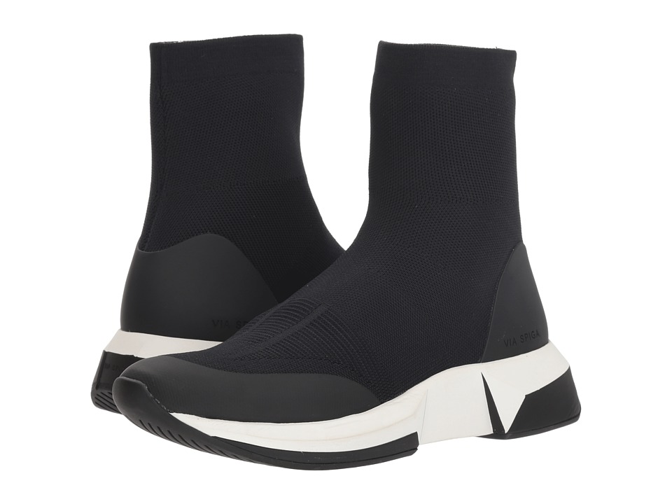 Via Spiga Verion (Black Knit) Women's Shoes