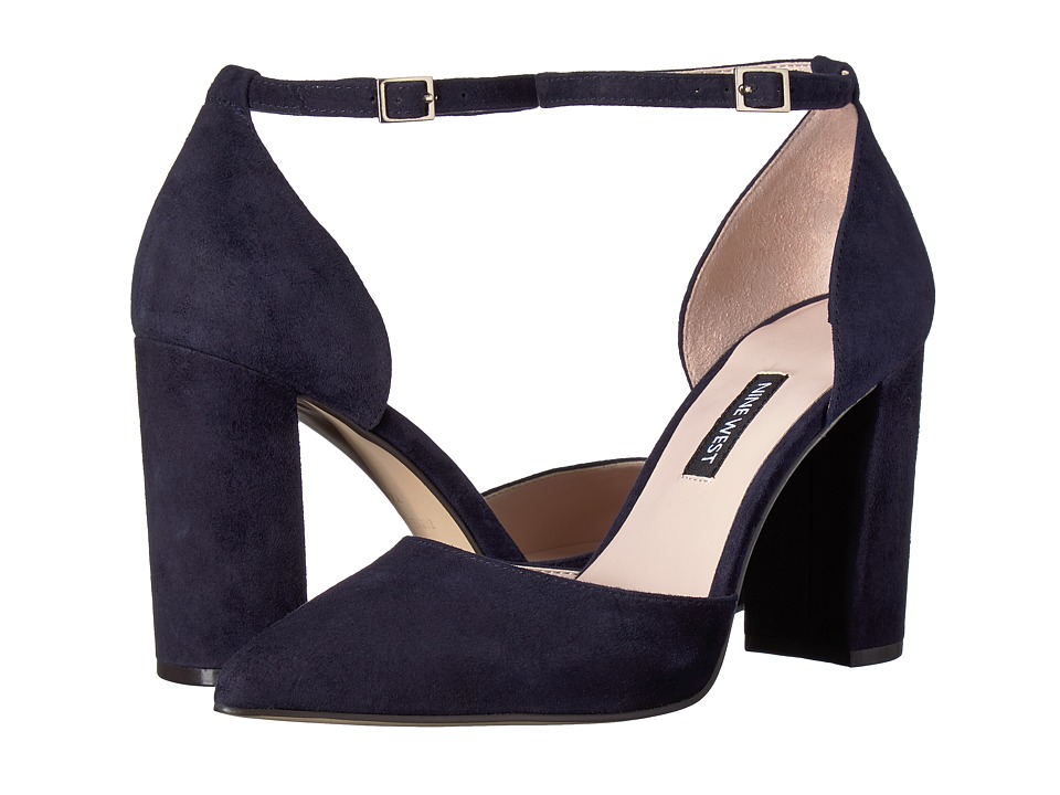 Nine West Ailamina (Navy Suede) Women's Shoes