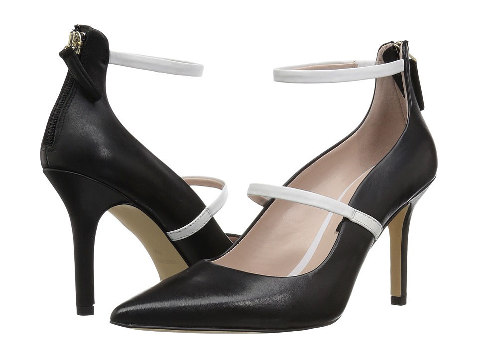 Nine West Mayhalina (Black/White Leather) Women's Shoes