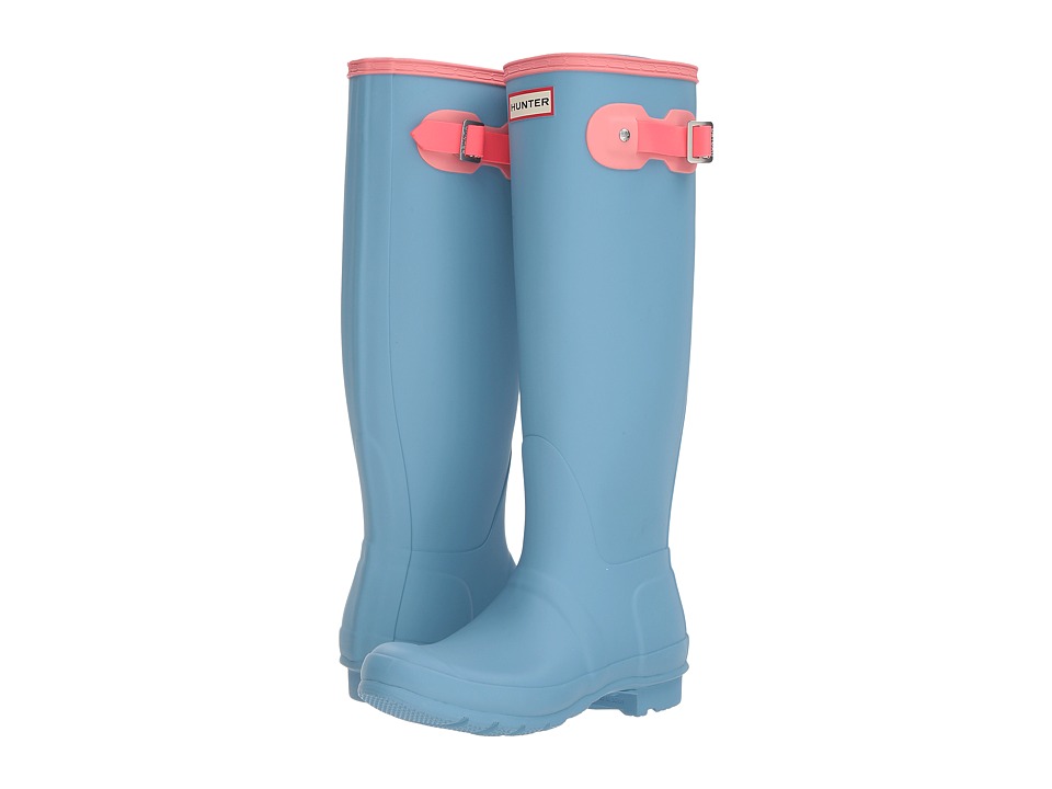 Hunter Original Tall Color Block Rain Boot (Pale Blue Colour Block) Women's Rain Boots