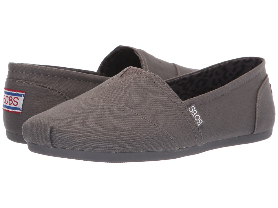 BOBS from SKECHERS Bobs Plush - Peace and Love (Dark Gray) Women's Shoes