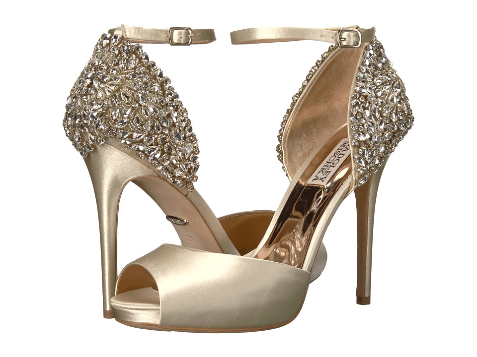 Badgley Mischka Vanity (Ivory Satin) High Heels