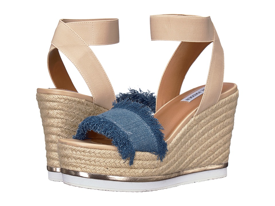 Steve Madden Venus (Denim Fabric) Wedges