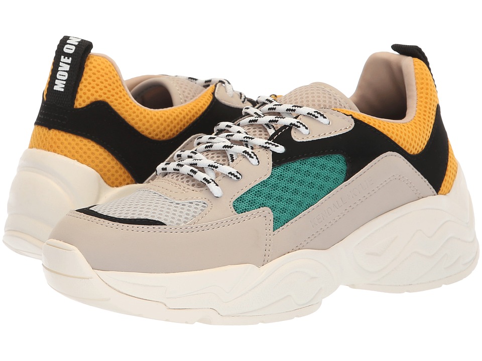 KENDALL + KYLIE Focus (Grey/Green/Yellow) Women's Shoes