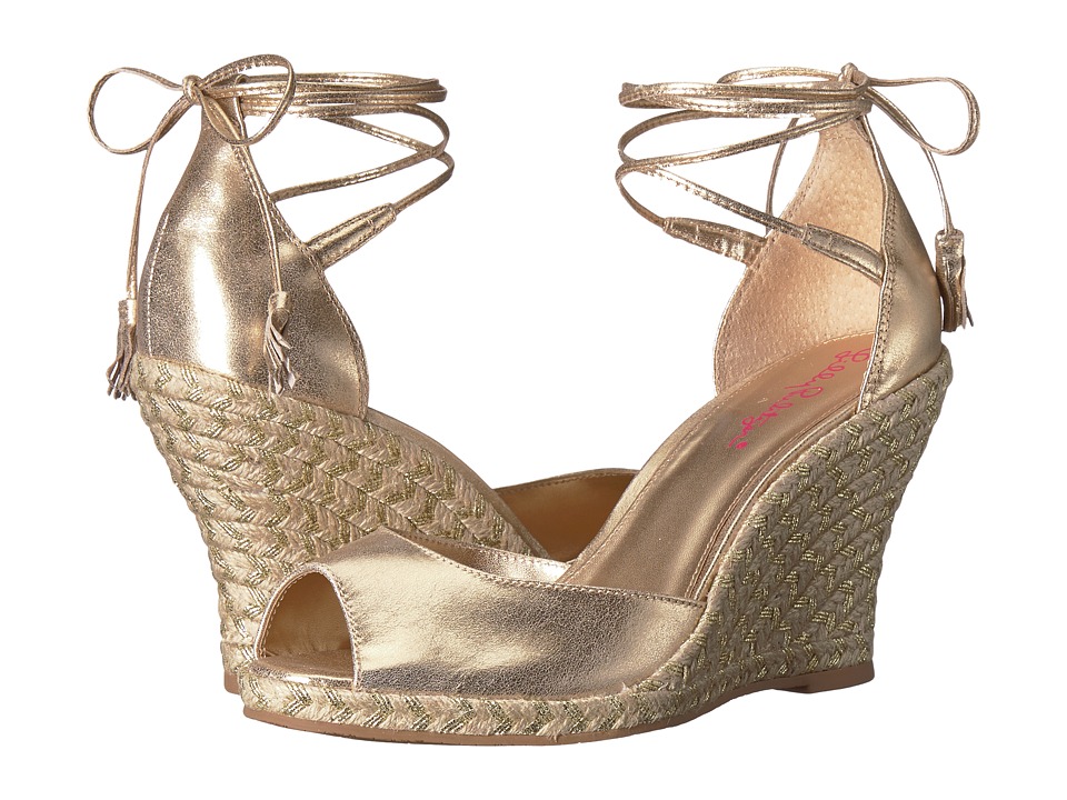 Lilly Pulitzer Aleena Wedge (Gold Metallic) Wedges