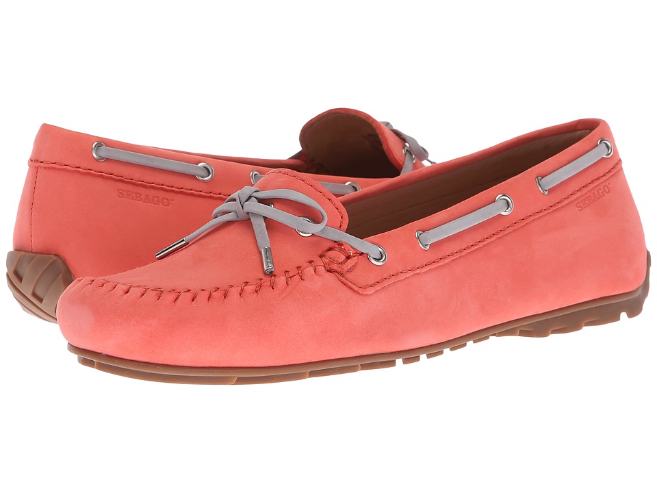 Sebago Harper Tie (Coral Nubuck) Women's Shoes
