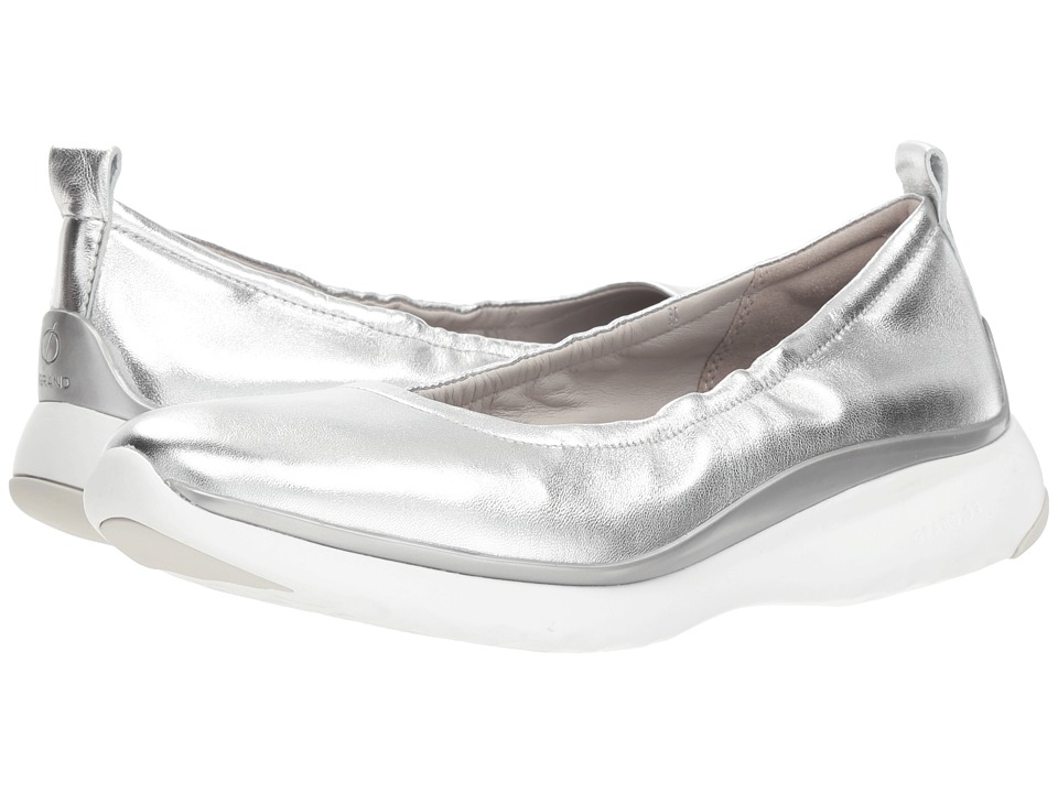 Cole Haan 3.Zerogrand Ruched Slip-On (Ch Argento Metallic) Women's Shoes