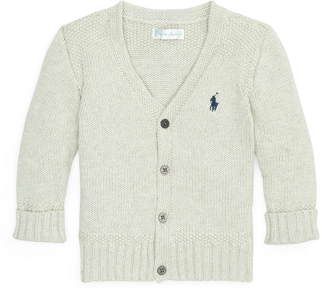 Polo Ralph Lauren Kids Combed Cotton V-Neck Cardigan (Infant