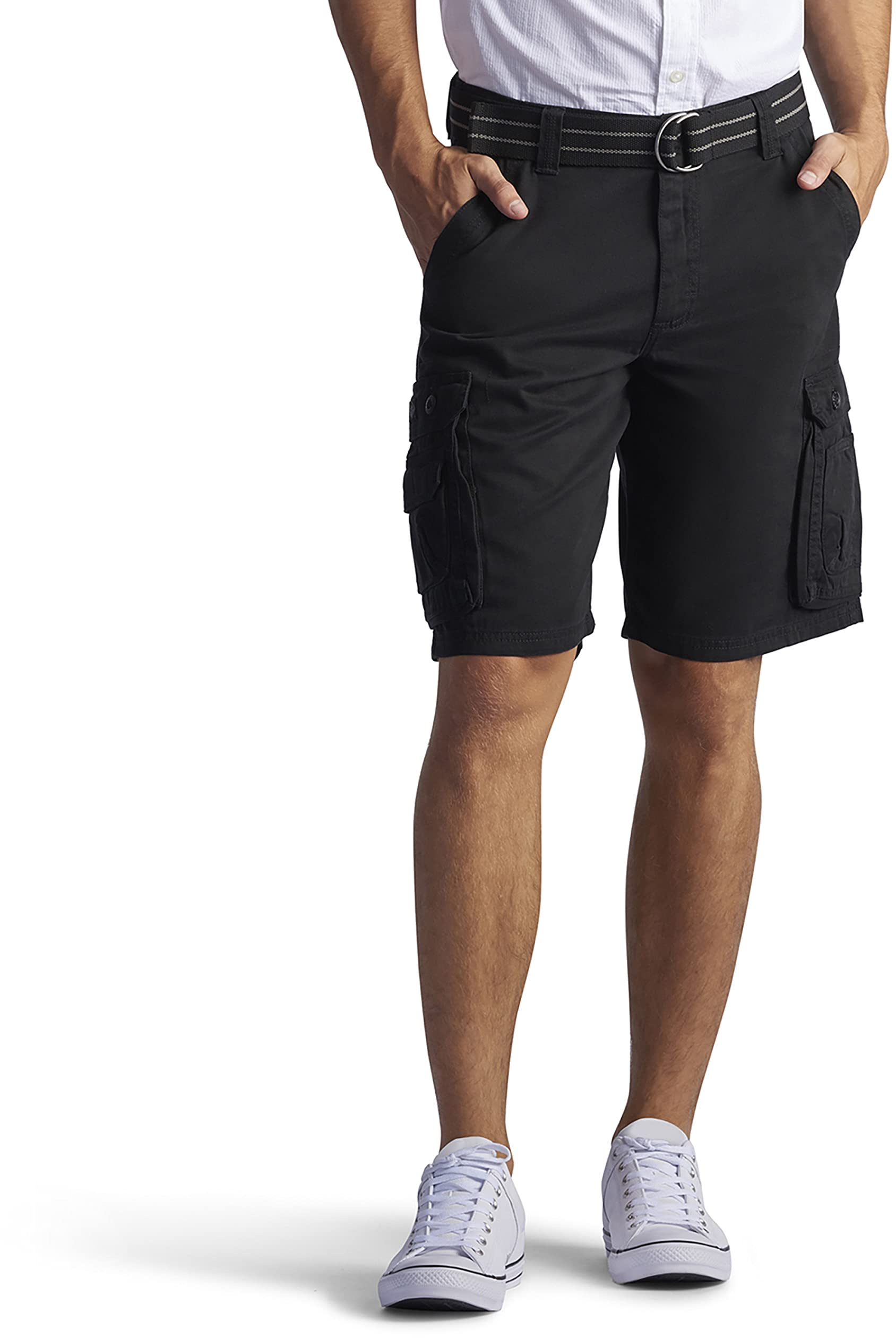 Men's Lee Belted Cargo Shorts 2183324 Shiner Gray