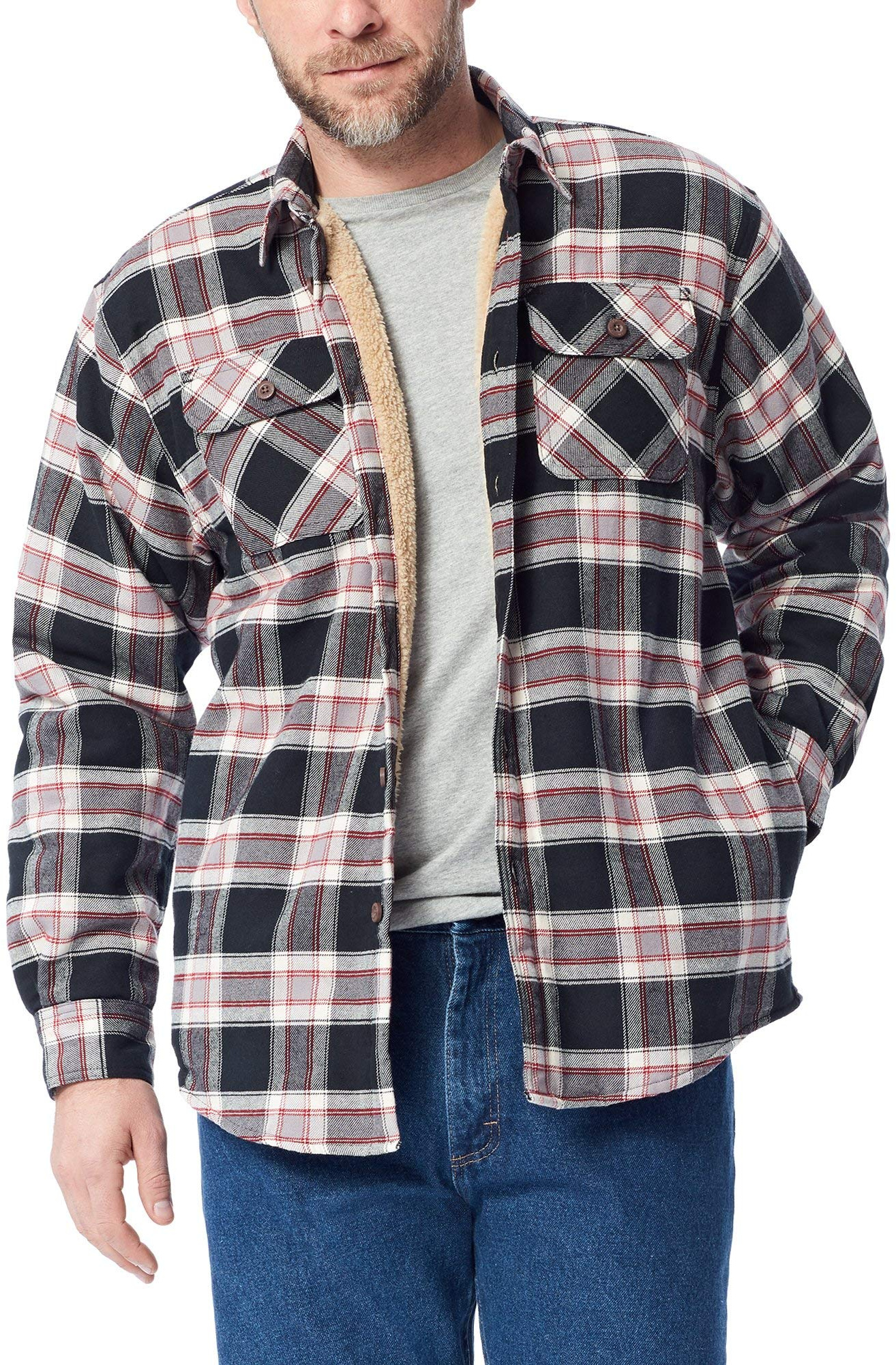 Wrangler sherpa flannel cheap