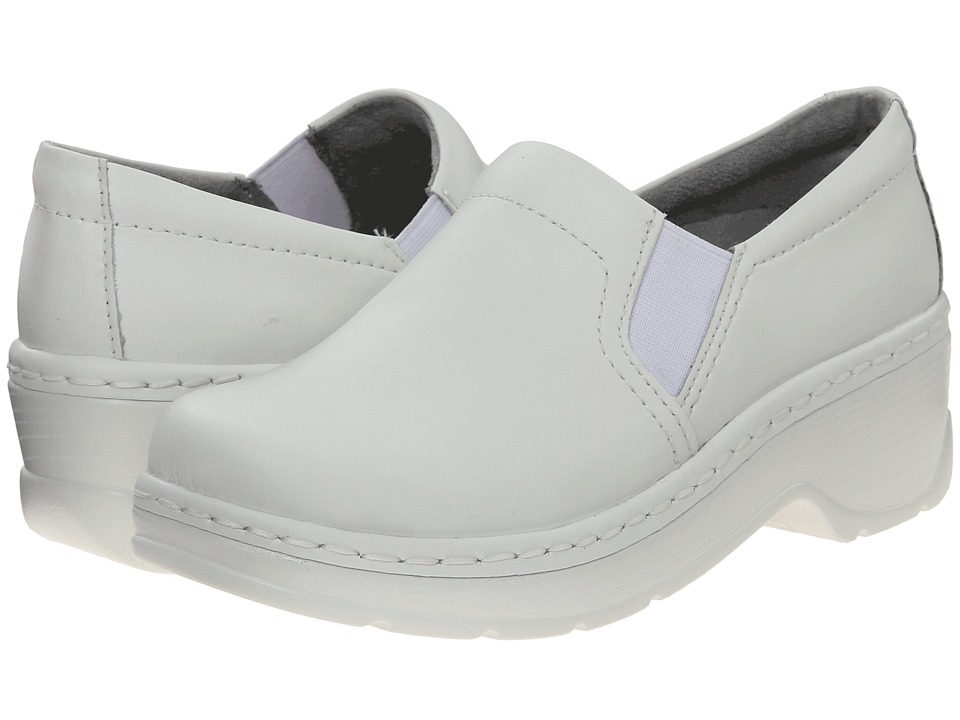 Klogs Footwear Naples (White Leather) Clogs